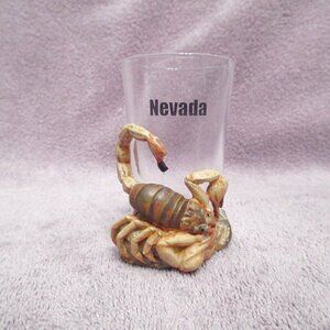 NEW Giant 3D SCORPION Shooter Glass HEAVY Base BAR Shot NEVADA Western DESERT